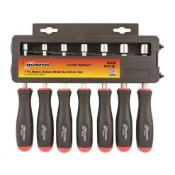 Metric Hollow Shaft Nut Driver Set (7-Piece) by Bondhus