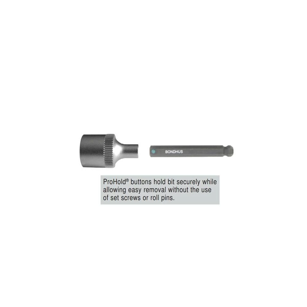 27 mm x 2 in. L Hex End Socket Bit with ProGuard by Bondhus 3 27 mm x 2 in. L Hex End Socket Bit with ProGuard by Bondhus - Image 3