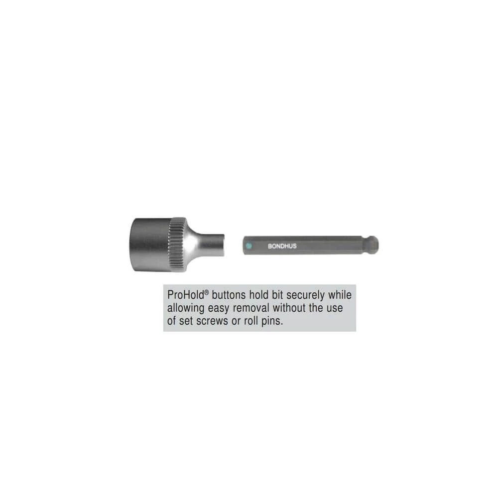 17 mm x 6 in. L Ball End Socket Bit and 1/2 in. Drive Socket with ProGuard by Bondhus 3 17 mm x 6 in. L Ball End Socket Bit and 1/2 in. Drive Socket with ProGuard by Bondhus - Image 3