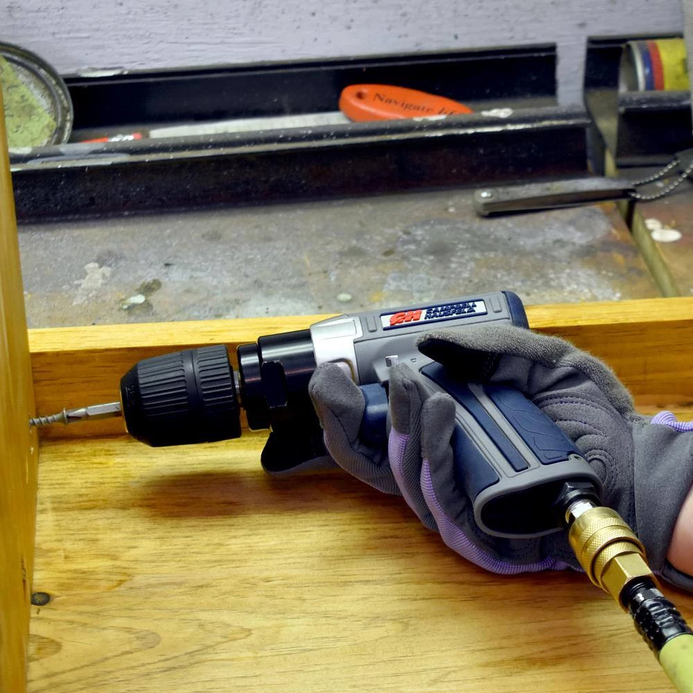 Get Stuff Done Keyless Reversible Air Drill 1/4 in. Inlet (XT401000) by Campbell Hausfeld 3 Get Stuff Done Keyless Reversible Air Drill 1/4 in. Inlet (XT401000) by Campbell Hausfeld - Image 3