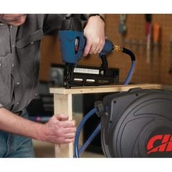 3/8 in. x 50 ft. PVC Retractable Air Hose Reel by Campbell Hausfeld 5 3/8 in. x 50 ft. PVC Retractable Air Hose Reel by Campbell Hausfeld -Dasco Pro Sales Store campbell hausfeld air hoses aa602100 31 1000