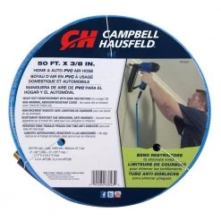 3/8 in. x 50 ft. Blue PVC Air Hose with Bend Restrictors by Campbell Hausfeld