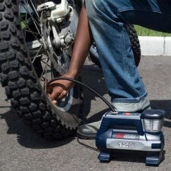 Digital Powerhouse 100 PSI 12V Portable Inflator with Automatic Shut-off, Safety Light and Accessories by Campbell Hausfeld -Dasco Pro Sales Store campbell hausfeld inflators af011400 31 1000