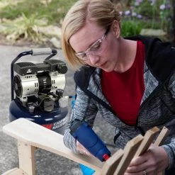 6 Gal. Electric Pancake Quiet Air Compressor by Campbell Hausfeld -Dasco Pro Sales Store campbell hausfeld portable air compressors dc060500 31 1000