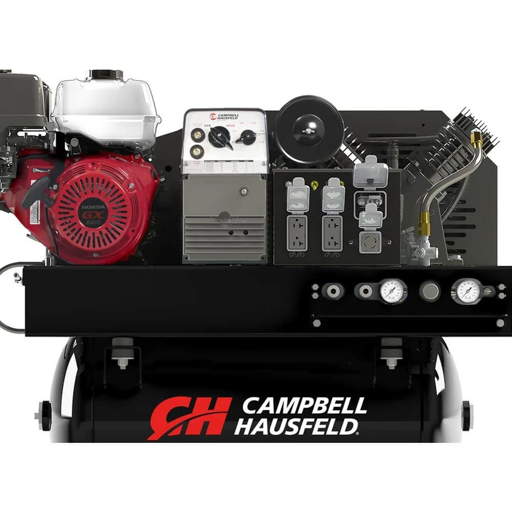 30 Gal. 175 PSI Stationary Compressor, 5000W Generator, 200A Welder (3-in-1 Air Compressor/Generator/Welder Combo Unit) by Campbell Hausfeld 2 30 Gal. 175 PSI Stationary Compressor, 5000W Generator, 200A Welder (3-in-1 Air Compressor/Generator/Welder Combo Unit) by Campbell Hausfeld - Image 2