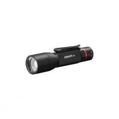 HX5 360 Lumen Alkaline-Dual Power LED Flashlight with Pure Beam Slide Focus and Two-Way Hat Clip by Coast