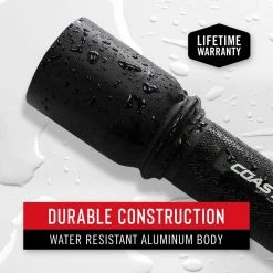 HX5 360 Lumen Alkaline-Dual Power LED Flashlight with Pure Beam Slide Focus and Two-Way Hat Clip by Coast -Dasco Pro Sales Store coast handheld flashlights 21444 fa 1000