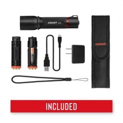 HP8R 760 Lumens LED Rechargeable Focusing Flashlight by Coast -Dasco Pro Sales Store coast handheld flashlights 21498 76 1000