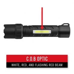 Polysteel 700 Stormproof 800 Lumen Dual Power LED Flashlight with Dual Color (White/Red) C.O.B. by Coast -Dasco Pro Sales Store coast handheld flashlights 30351 44 1000
