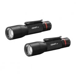 HX5 130 Lumens Alkaline Dual Power Focusing LED Flashlight (2-Pack) by Coast