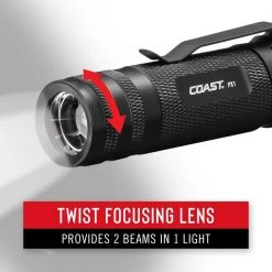 PX1 500 Lumen LED Flashlight with Twist Focus by Coast -Dasco Pro Sales Store coast handheld flashlights hd7736cp 4f 1000