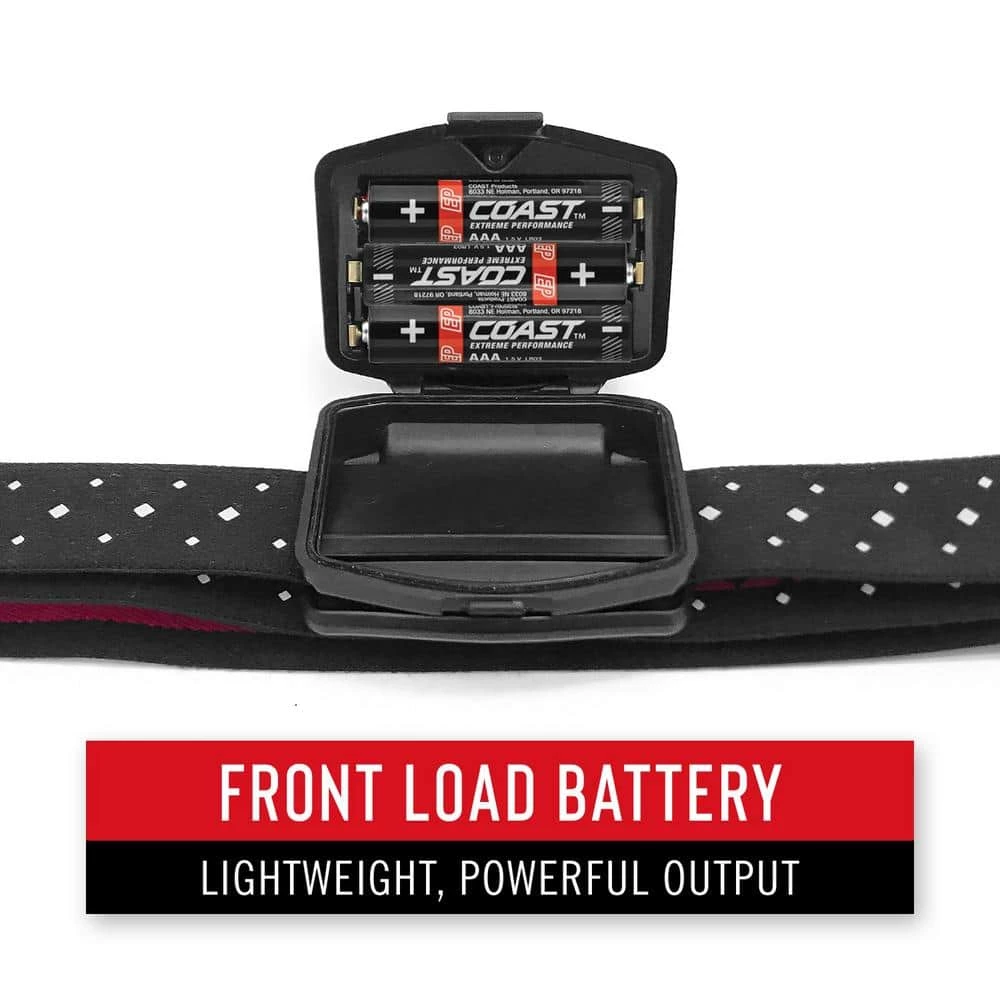 FL60R 455 Lumens Rechargeable LED Headlamp, Accessories Included by Coast 8 FL60R 455 Lumens Rechargeable LED Headlamp, Accessories Included by Coast - Image 8
