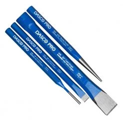 4-Piece Punch and Chisel Kit by Dasco Pro