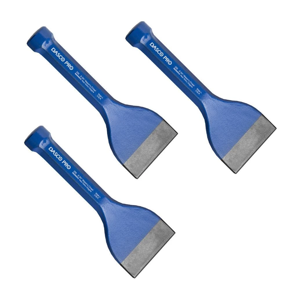 2-3/4 in. x 7-1/2 in. Mason Chisel (3-Pack) by Dasco Pro 1 2-3/4 in. x 7-1/2 in. Mason Chisel (3-Pack) by Dasco Pro