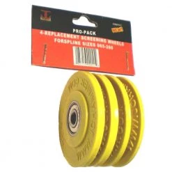 2 in. Screening Wheels Pro Pack 4-Replacement Wheels for Spline Sizes 065-260 by JC Hammer