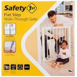 Flat Step 30 in. H Pressure-Mounted Child Safety Gate in White by Safety 1st -Dasco Pro Sales Store safety 1st baby gates ga119who1 76 1000