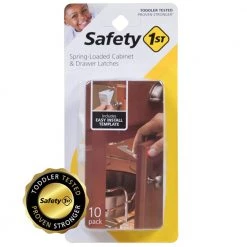 Spring Loaded Cabinet and Drawer Latches (10-Pack) by Safety 1st
