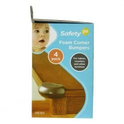 Espresso Foam Corner Bumpers (4-Pack) by Safety 1st -Dasco Pro Sales Store safety 1st toddler bedrails bumpers hs164 a0 1000