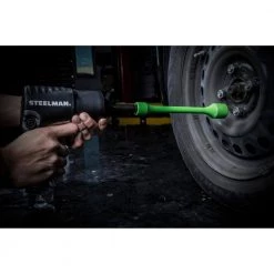 1/2 in. Drive 15/16 in. 135 ft./lb. Torque Stick Limiting Socket in Bright Green by Steelman -Dasco Pro Sales Store steelman impact sockets 50052 76 1000