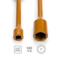 1/2 in. Drive 1 in. 140 ft./lb. Torque Stick Limiting Socket in Tan by Steelman -Dasco Pro Sales Store steelman impact sockets 50071 1f 1000