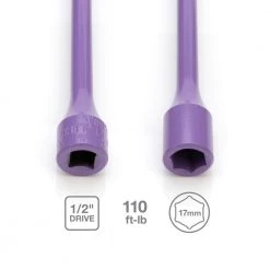 1/2 in. Drive 17mm 110 ft./lb. Torque Stick Limiting Socket in Light Purple by Steelman -Dasco Pro Sales Store steelman impact sockets 50072 1f 1000