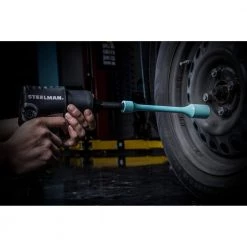 1/2 in. Drive 7/8 in. 140 ft./lb. Torque Stick Limiting Socket in Aqua by Steelman -Dasco Pro Sales Store steelman impact sockets 50077 76 1000