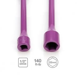 1/2 in. Drive 22mm 140 ft./lb. Torque Stick Limiting Socket in Pink by Steelman 9 1/2 in. Drive 22mm 140 ft./lb. Torque Stick Limiting Socket in Pink by Steelman -Dasco Pro Sales Store steelman impact sockets 50101 1f 1000