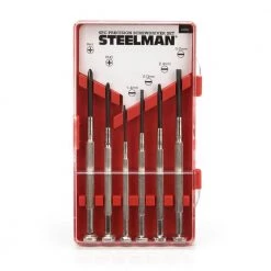 Precision Phillips and Slotted Screwdriver Set (6-Piece) by Steelman