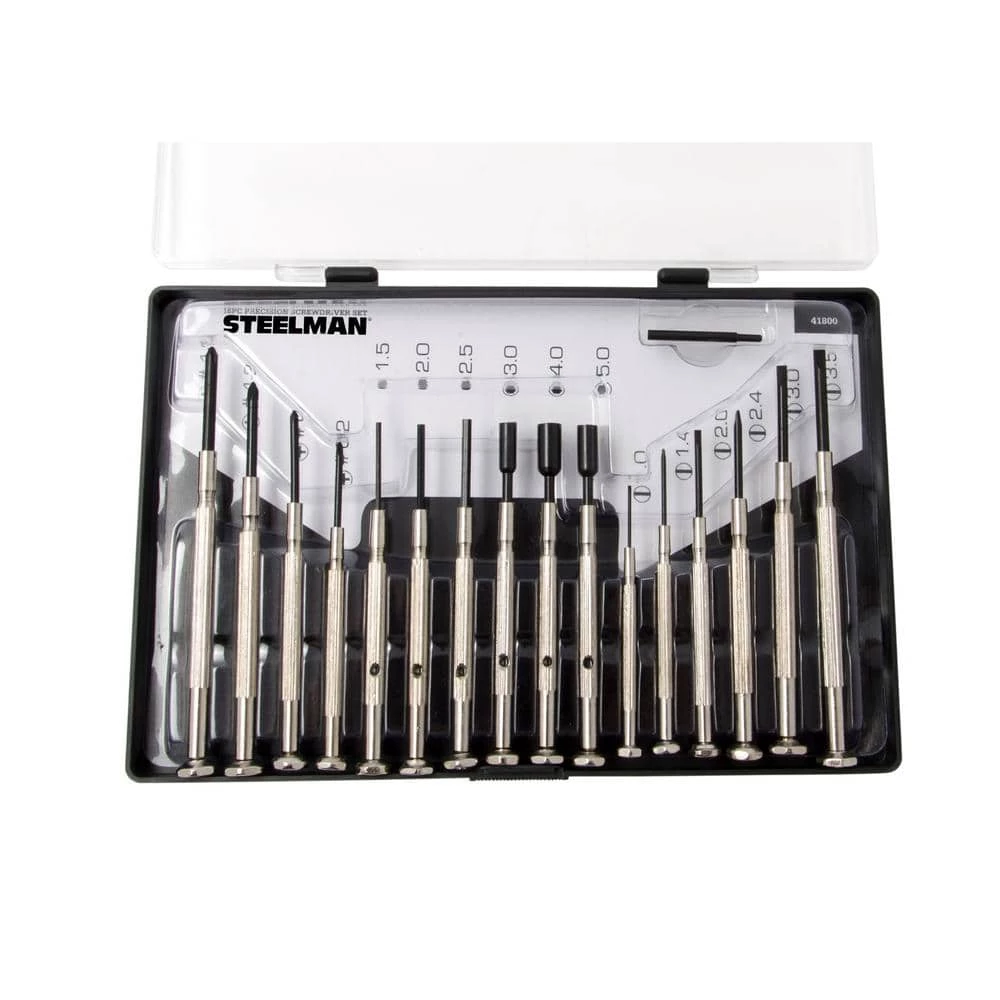 Precision Steel Shaft Screwdriver Set (16-Piece) by Steelman 3 Precision Steel Shaft Screwdriver Set (16-Piece) by Steelman - Image 3