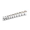 3/8 in. Drive SAE 6-Point Chrome Socket Set (11-Piece) by Steelman