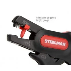 Self-Adjusting Pistol Grip Wire Stripper and Cutter by Steelman -Dasco Pro Sales Store steelman wire strippers 41865 44 1000