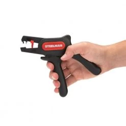 Self-Adjusting Pistol Grip Wire Stripper and Cutter by Steelman -Dasco Pro Sales Store steelman wire strippers 41865 76 1000