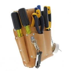 7 in. W 7-Pocket Electrician's Tool Bag by IDEAL -Dasco Pro Sales Store tan ideal tool bags 10 466 44 1000