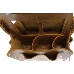 Tuff-Tote 8 in. W 10-Pocket Premium Leather Tool Bag with Strap by IDEAL -Dasco Pro Sales Store tan ideal tool bags 35 969 44 1000