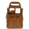 Tuff-Tote 8 in. W 10-Pocket Premium Leather Tool Bag with Strap by IDEAL